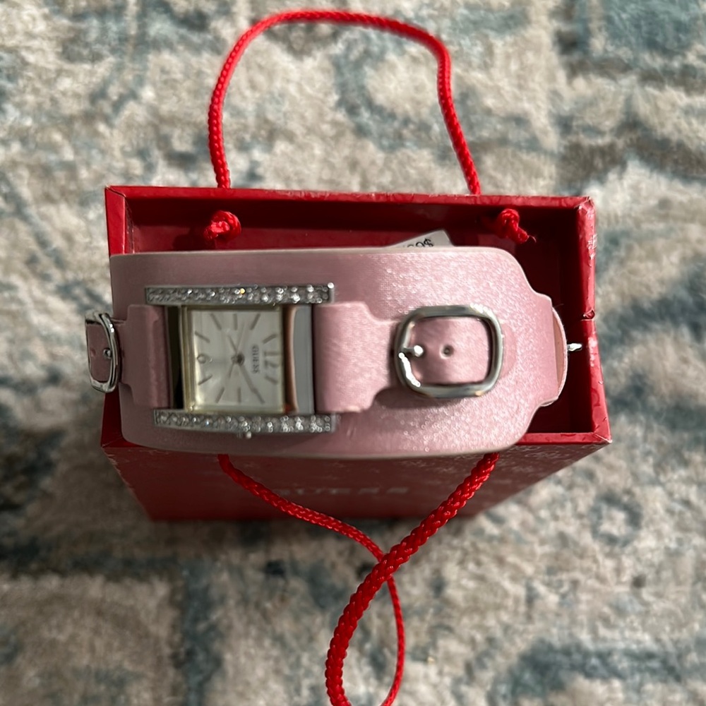 Guess Pink and Silver Women's Watch